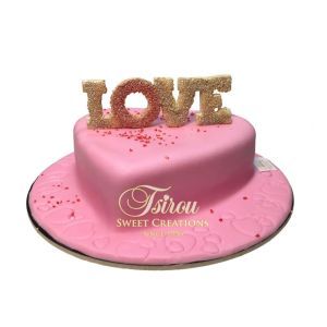 pink heart love 3d