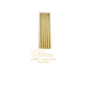 κεράκια γενεθλίων χρυσά 18cm