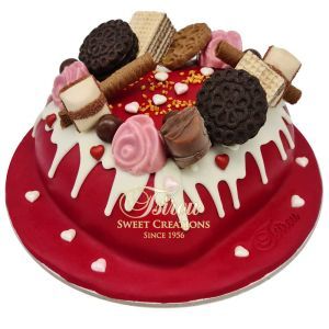 red heart candies 3d