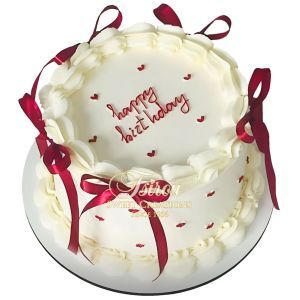 ribbon little hearts cake 3 3d