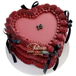 ribbon heart cake 2 3d