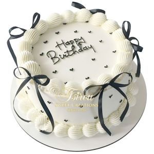 ribbon little hearts cake 4 3d